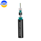 4 Core Direct Burial Fiber Optic Cable , GYXTW53 Double Armored Fiber Optic Cable