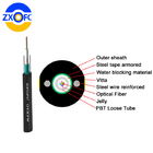 8 12 24 Core Duct Fiber Optic Cable , GYXTW G652D Unitube Fiber Optic Cable
