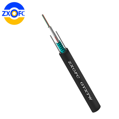 8 12 24 Core Duct Fiber Optic Cable , GYXTW G652D Unitube Fiber Optic Cable